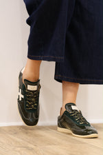 Another Trend - A078 Taiga Green Patent Trainer