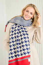 Elie Beaumont - Navy/Red Scarf