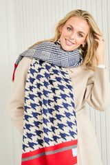 Elie Beaumont - Navy/Red Scarf