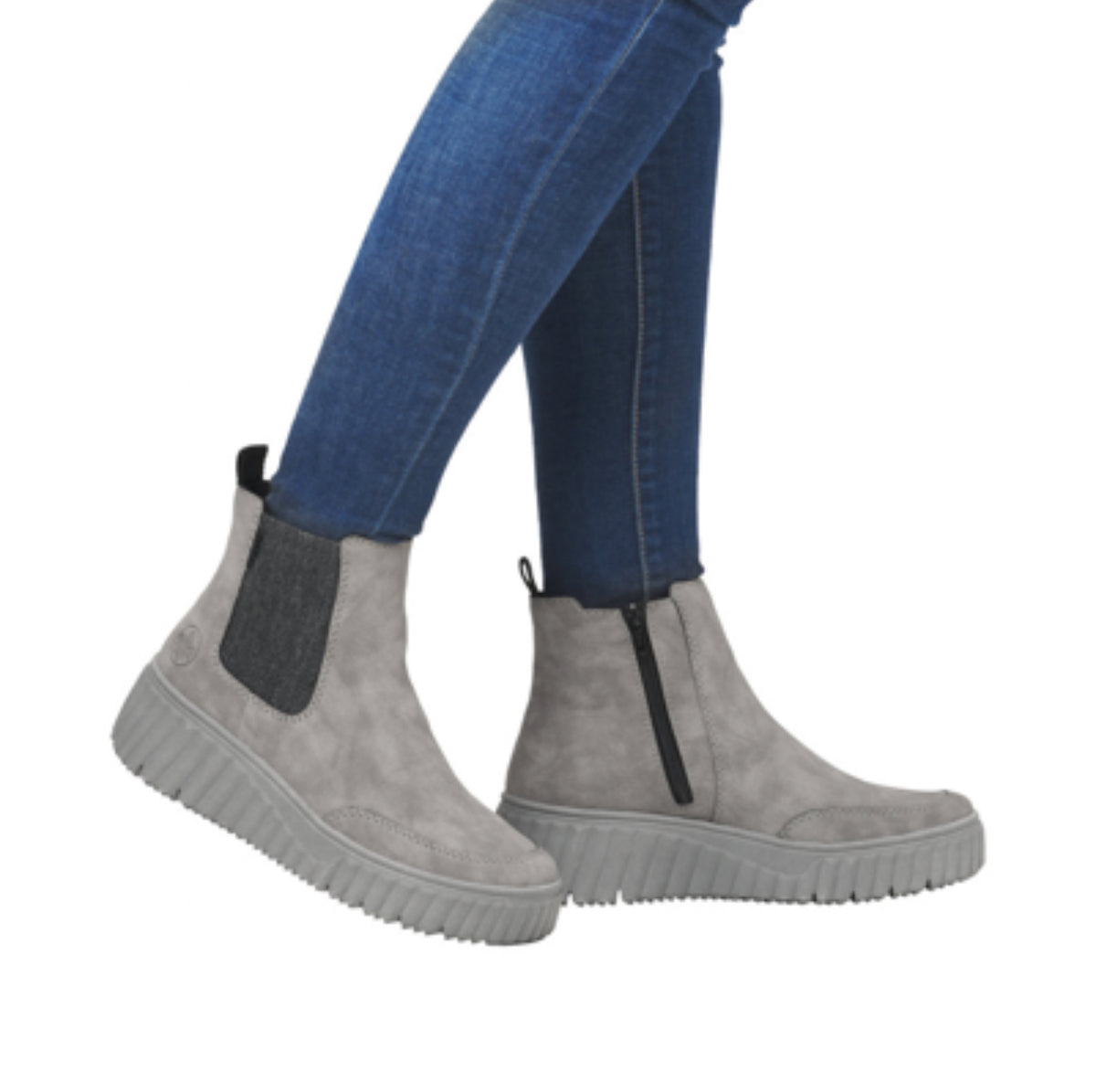 Rieker - N2553-40 Grey Chelsea Boot