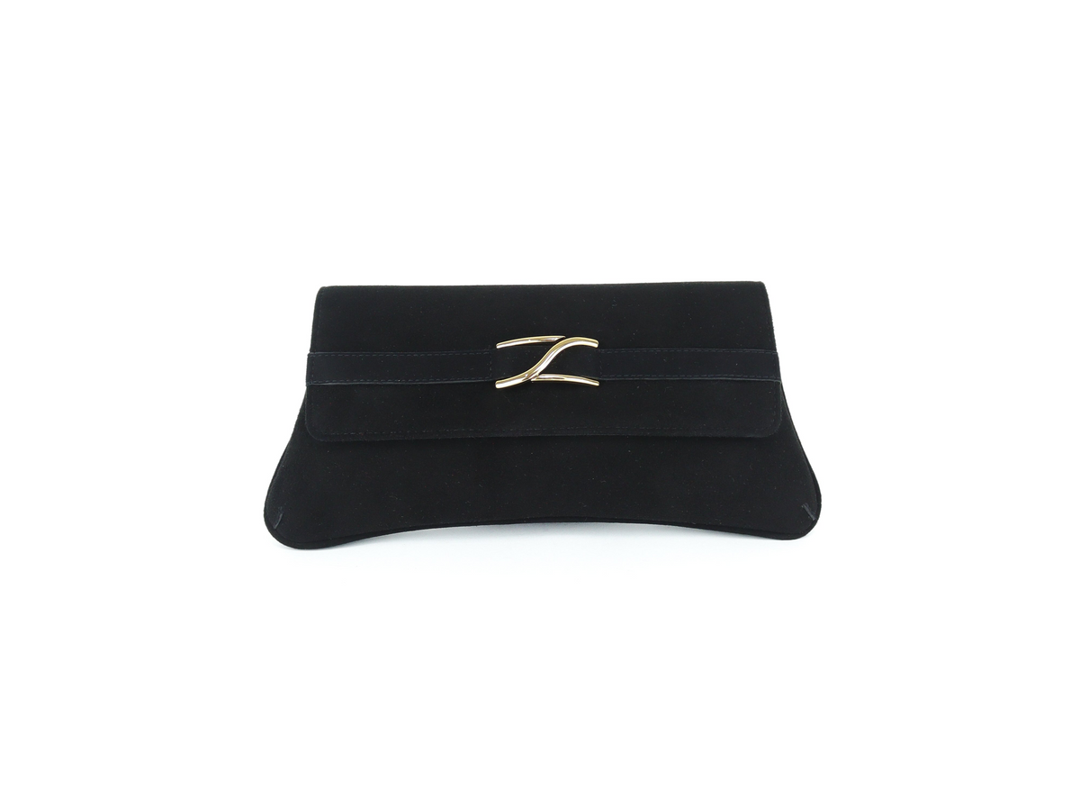 Unisa - ZBLAIR Black Suede Clutch
