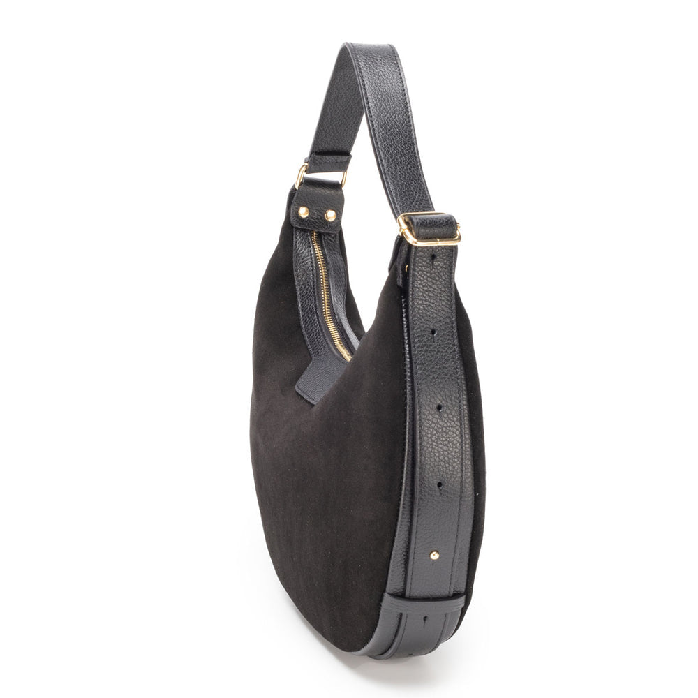 Elie Beaumont - Crescent Black Shoulder Bag