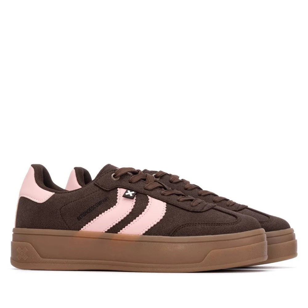 Xti - 144586 Brown and Pink Platform Trainer