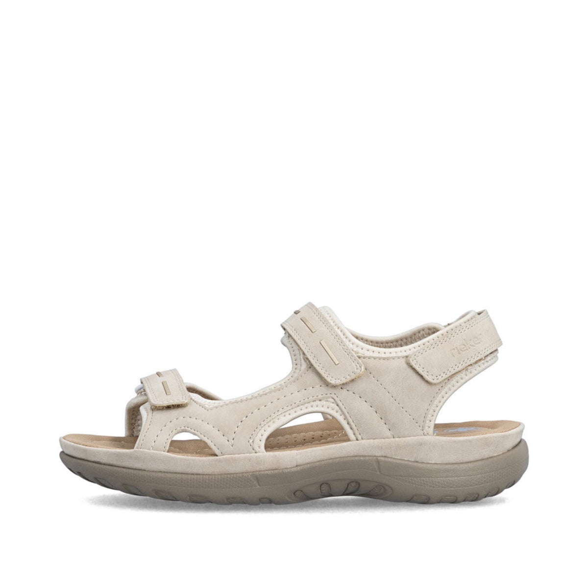 Rieker - 64856 Beige Velcro Sandal