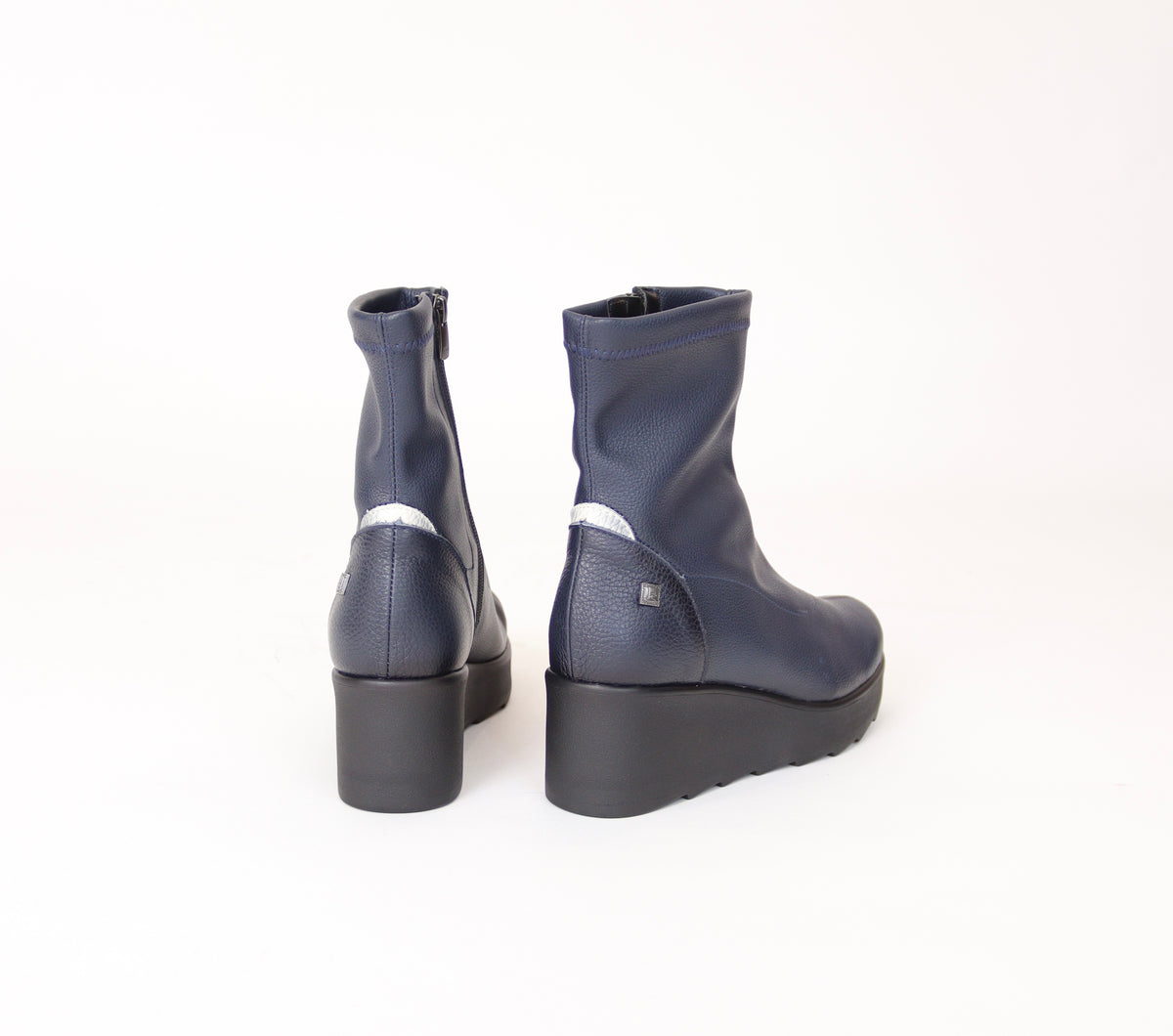 Jose Saenz - 6427 Navy Ankle Sock Boot