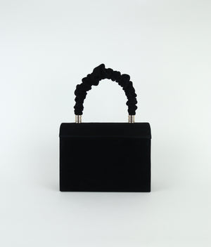 Rachels - Black Suede Clutch Bag