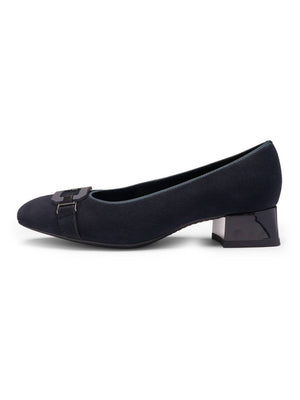 Ara - 20430 Navy Suede Court Shoe