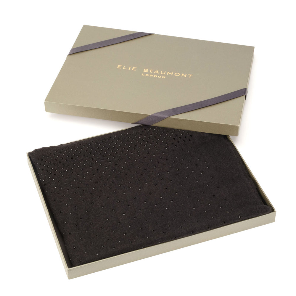 Elie Beaumont - Elite Black Diamanté Scarf