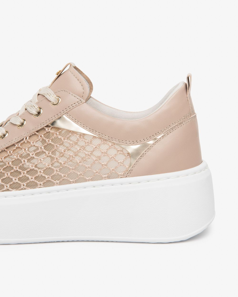 NeroGiardini - E615292D Blush Mesh Platform Trainer