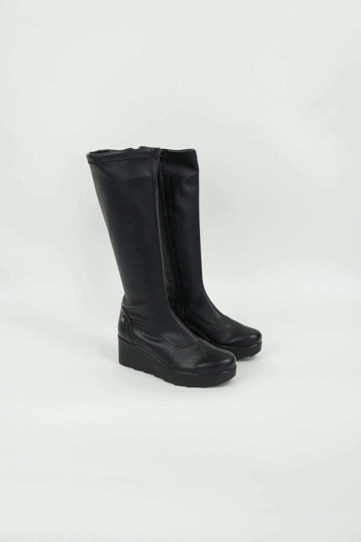 Jose Saenz - 6428 Black Wedge Sock Boot