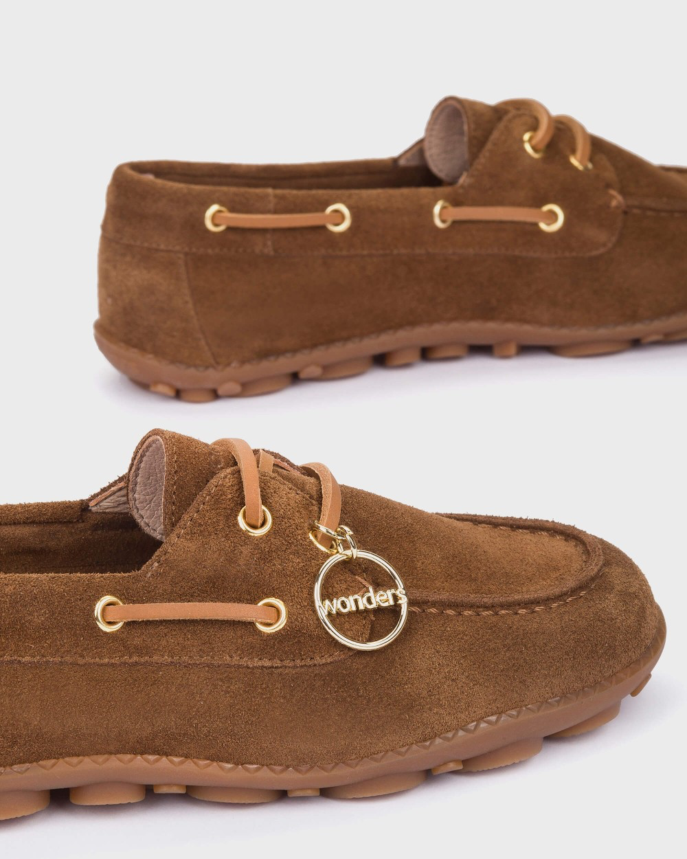 Wonders - AP-2104 Tan Boat Shoe