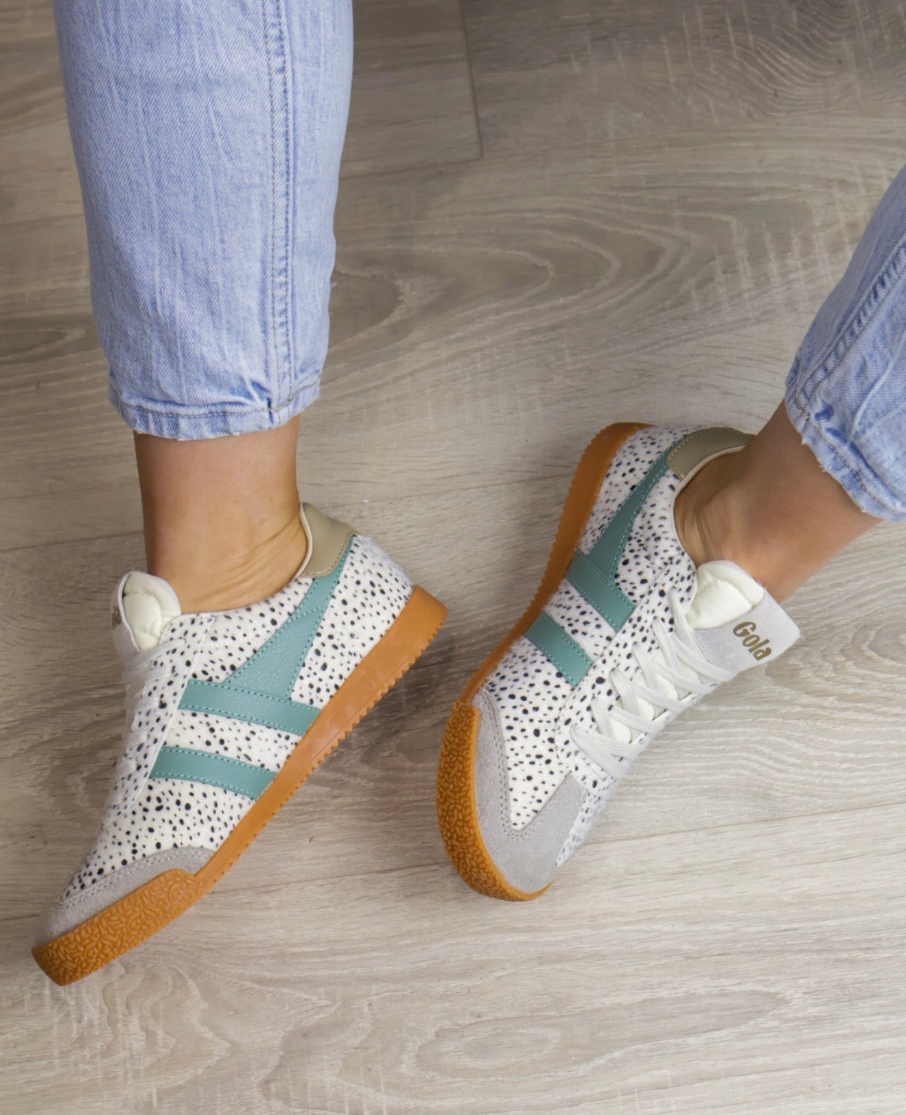 Gola - Elan Savannah Green Print Trainer