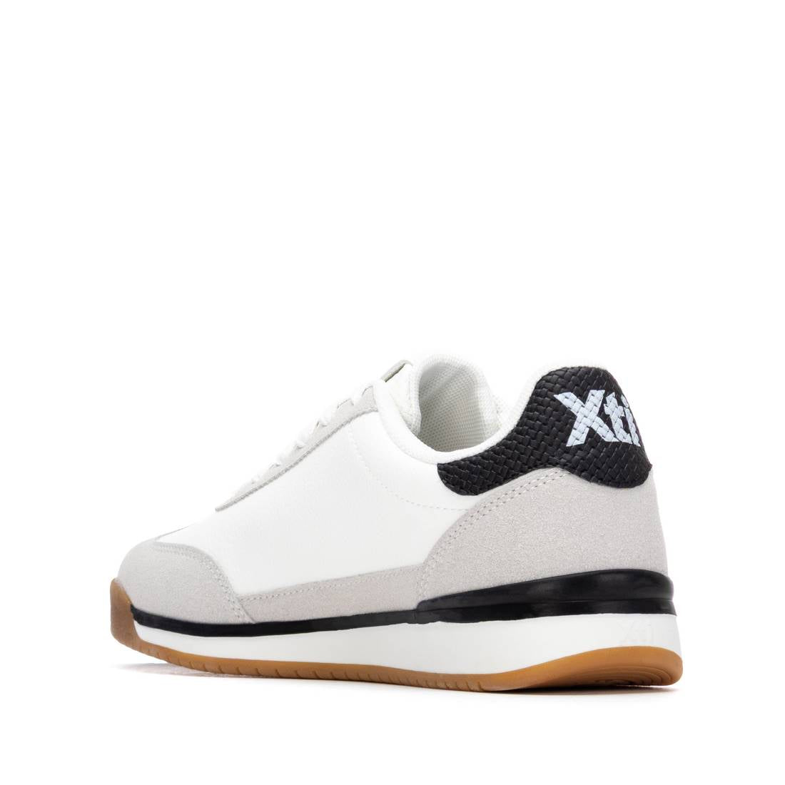 XTI - 140518 White & Grey Retro Trainer