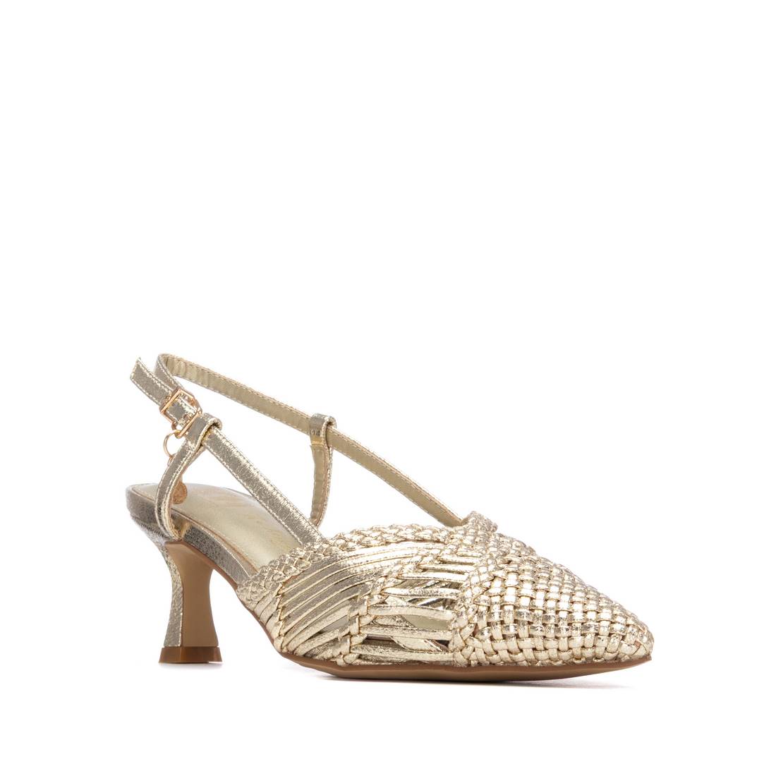 XTI - 145301 Gold Raffia Slingback