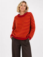 Anna - Red/Orange Knit Jumper