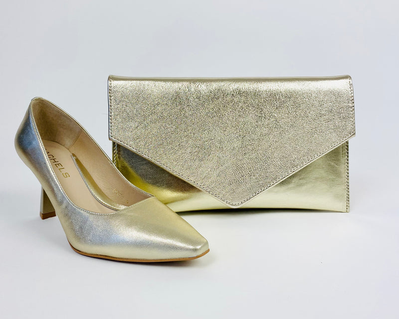 Rachels - Gold Court Shoe