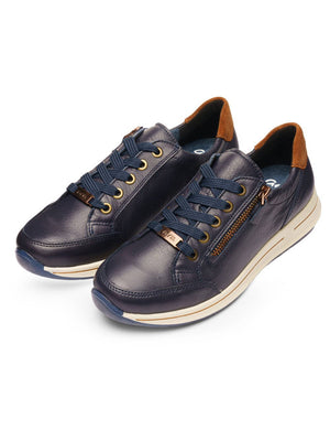 Ara - 24801 Navy/Tan Trainer