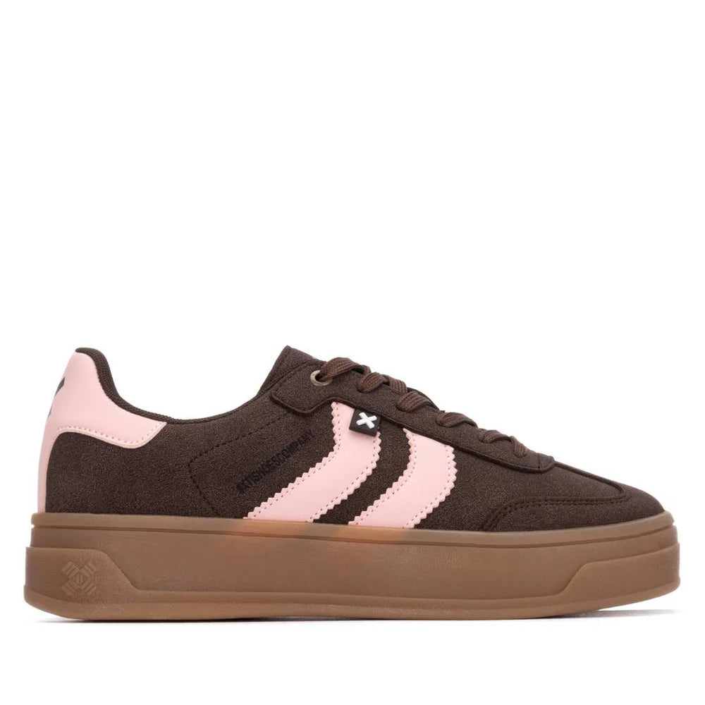 Xti - 144586 Brown and Pink Platform Trainer