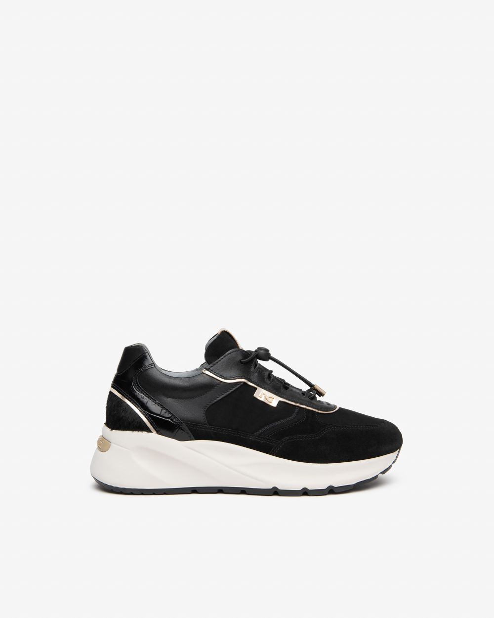 Nerogiardini - I617386D Black Slip on Trainer