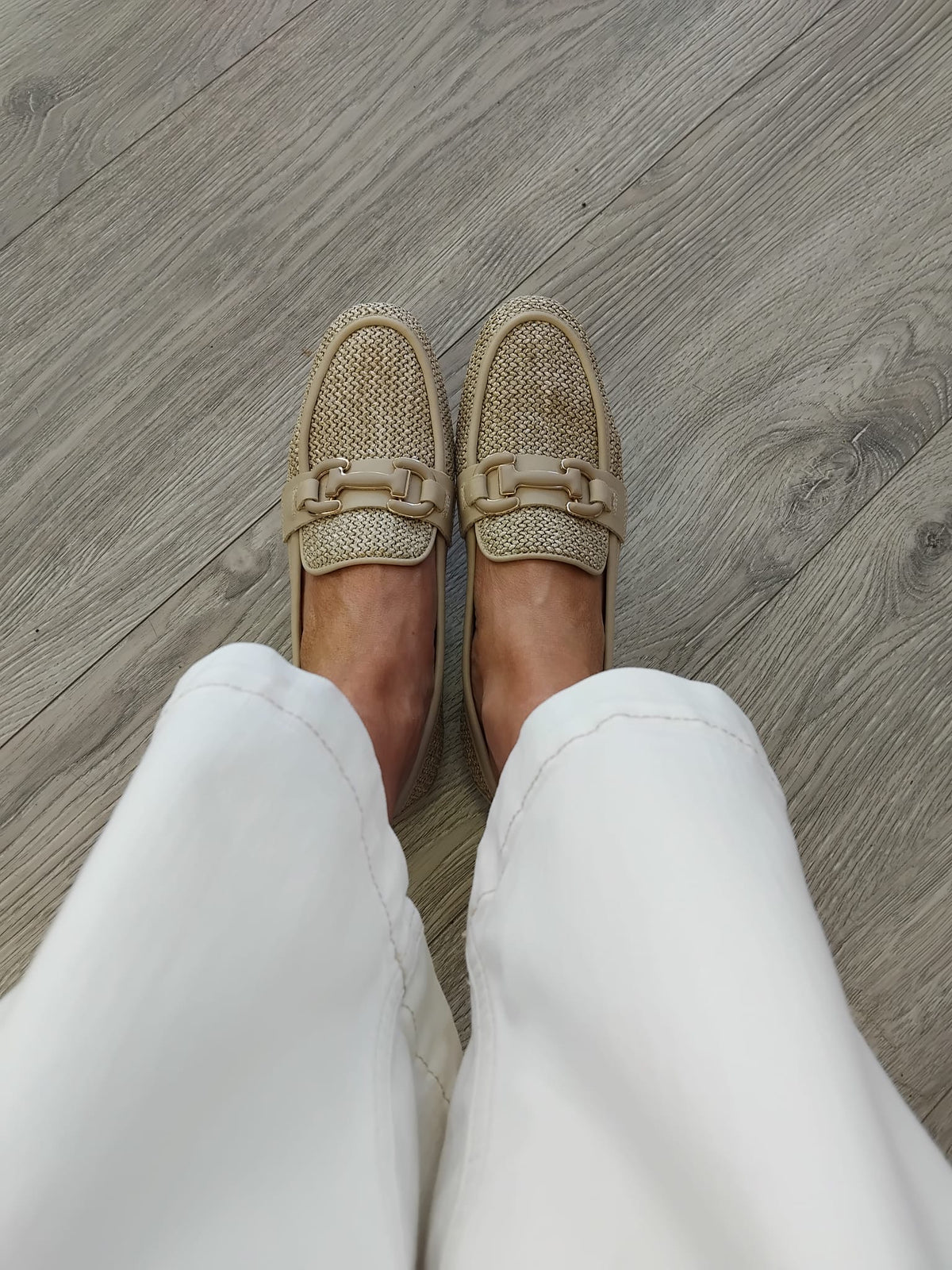 Carmela - 163219 Cream Raffia Loafer