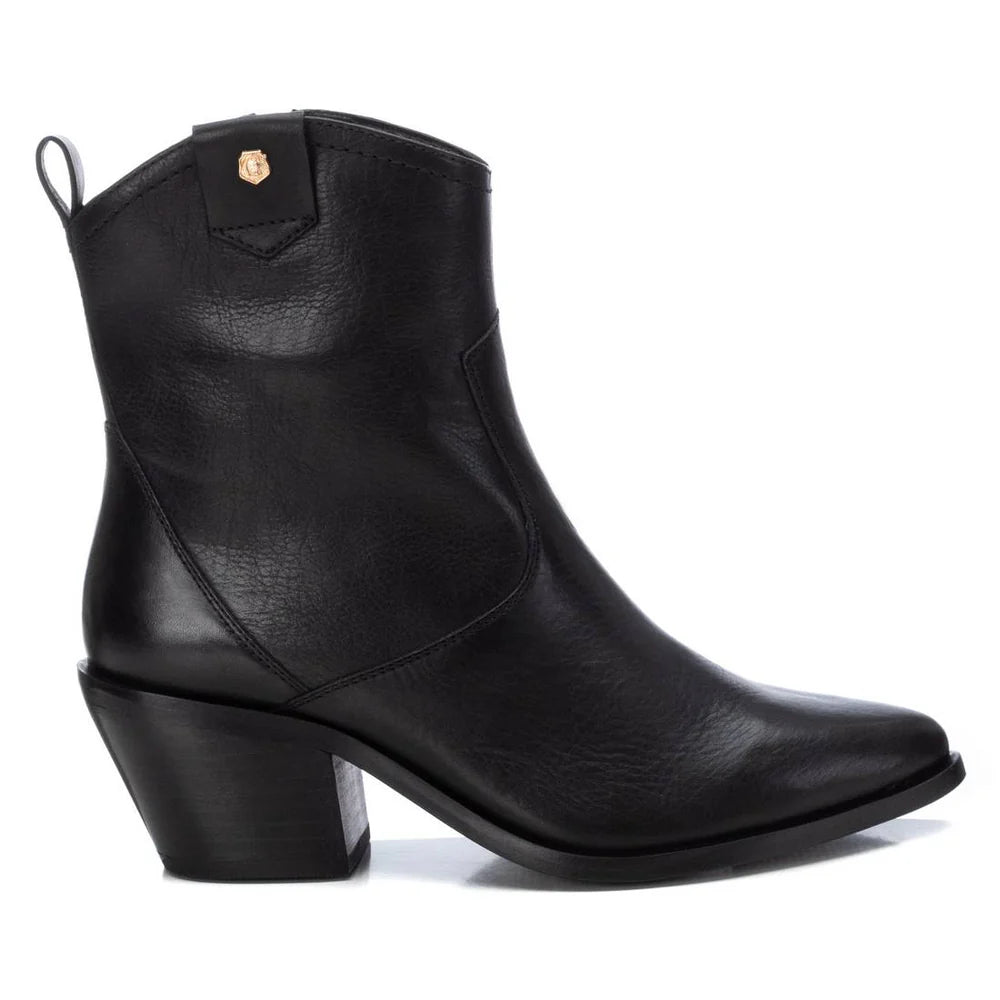 Carmela - 161776 Black Leather Cowboy Boot