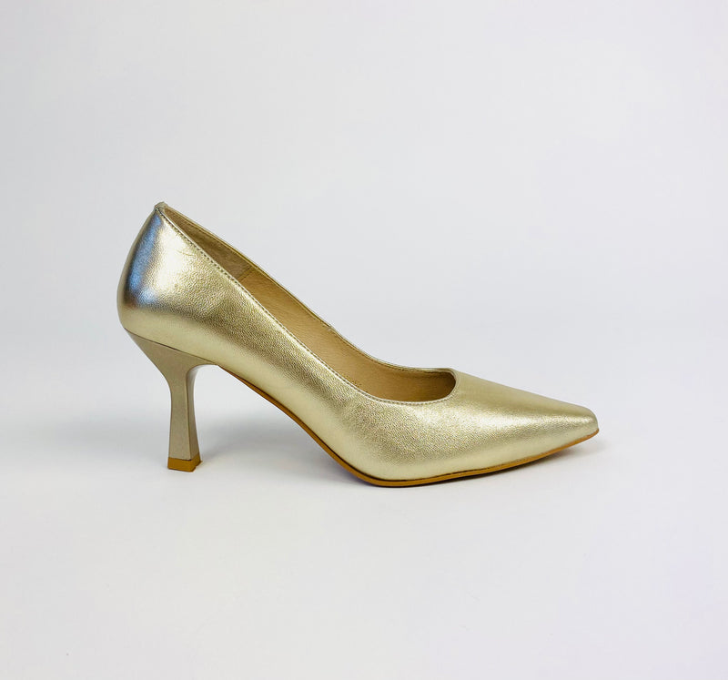 Rachels - Gold Court Shoe