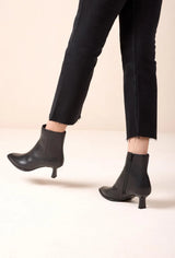 Unisa - Lomas Black Kitten Heel Ankle Boot