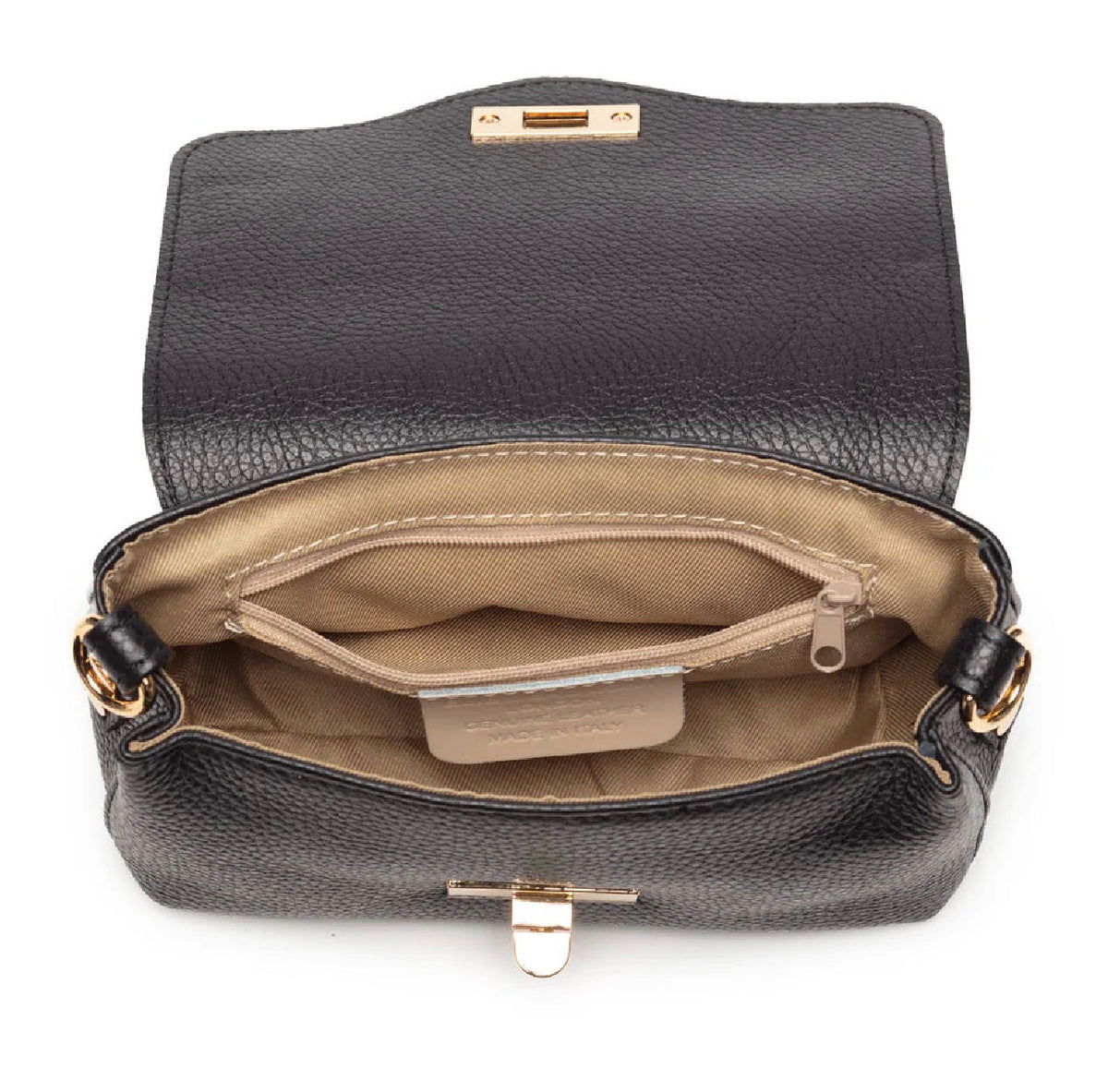 Elie Beaumont - Twist Clasp Black Bag