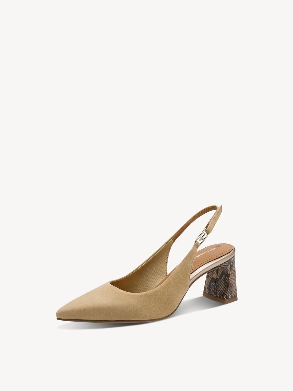 Tamaris - 29624 Beige Snake Slingback