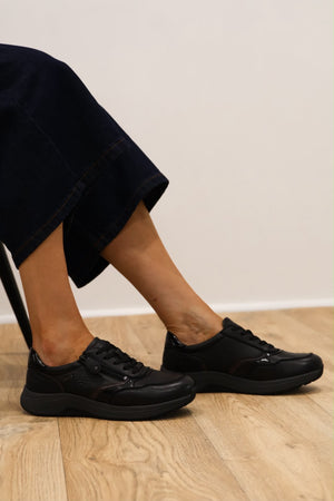 G Comfort - R-5189 Black Waterproof Trainer