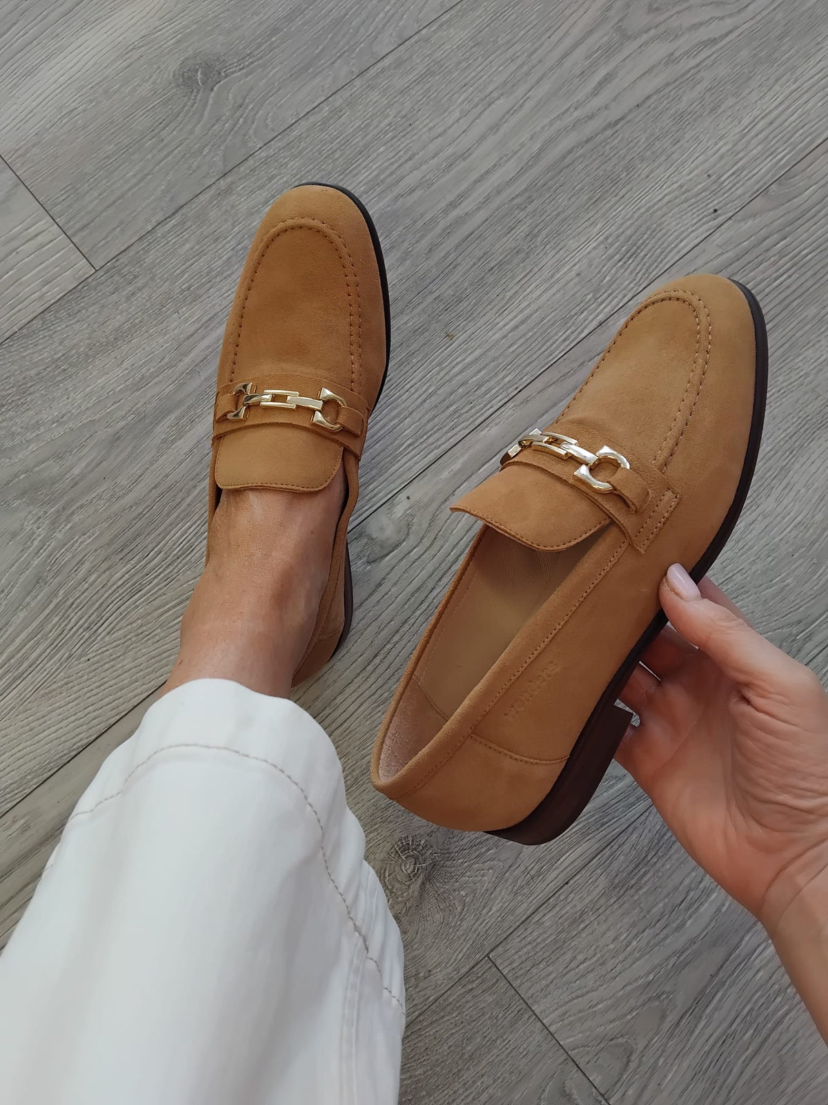 Wonders - B-9802 Sand Suede Loafer