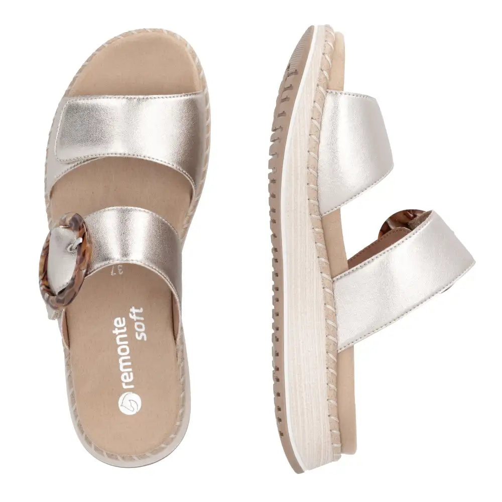 Remonte - D3J51 Metallic Gold Slide