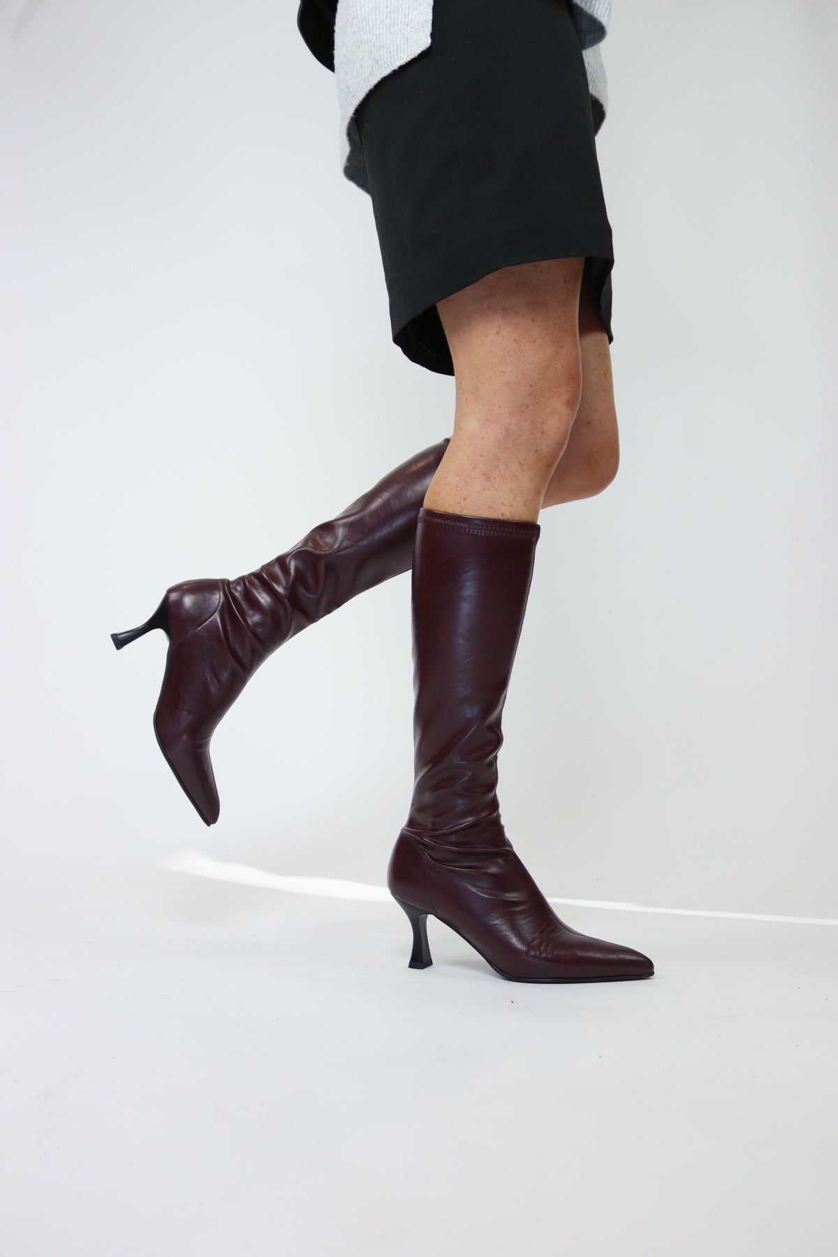 Miss Elastic - 78041 Burgundy Knee High