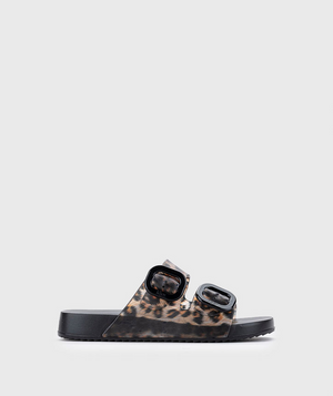 Igor - S10336-002 Black Leopard Pool Slide