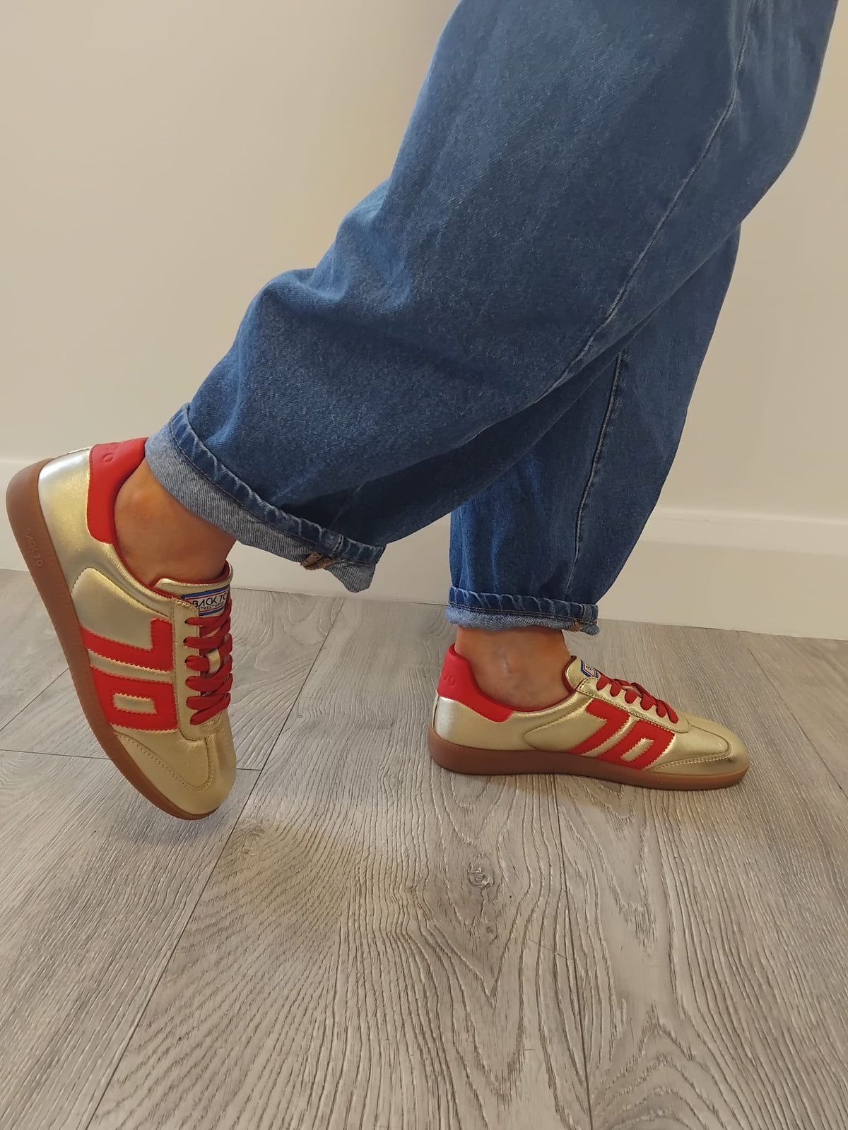 Back 70 - Cloud Gold and Red Trainer