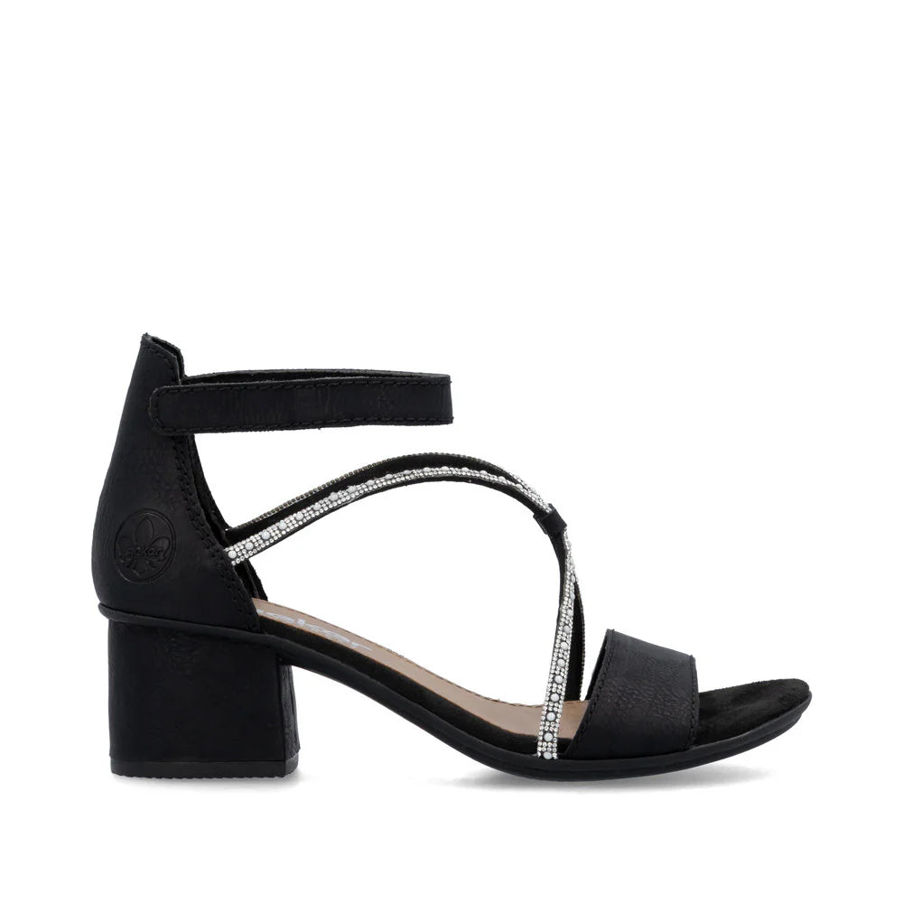 Rieker - 64654 Black Sandal