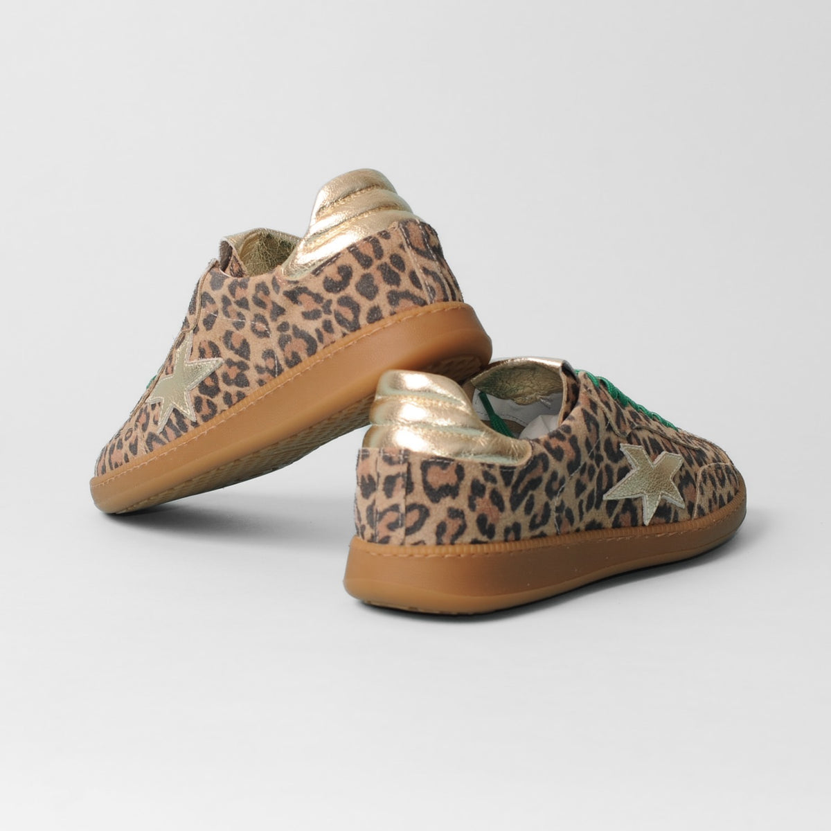 Meline - 525 R Leopard & Green Lace Trainer