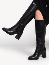 Tamaris - 25515 Black Knee High Boot [Narrow Calf]