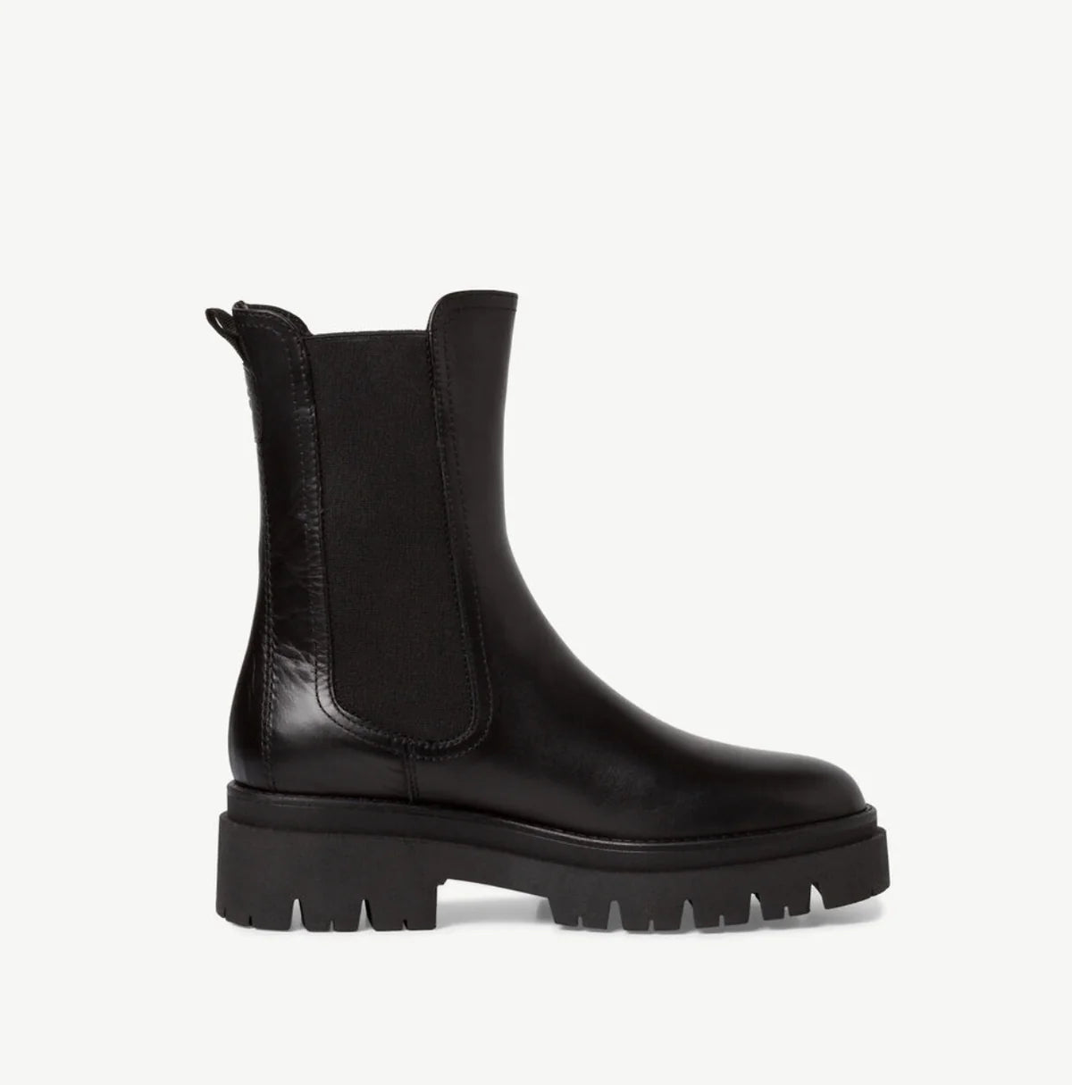 Tamaris - 25992 Black High Leather Chelsea Boot