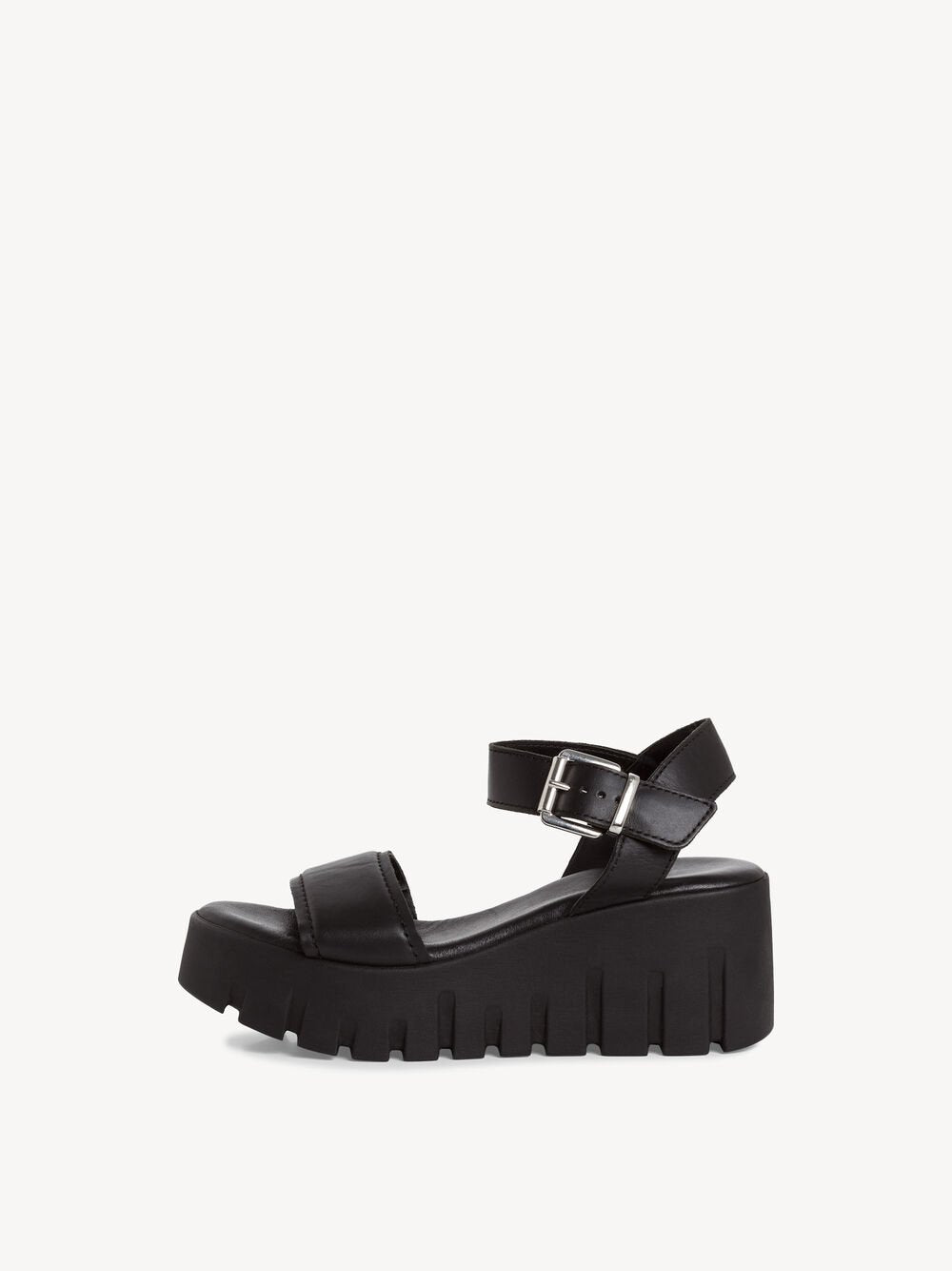 Tamaris - 28712 Black Wedge Sandal
