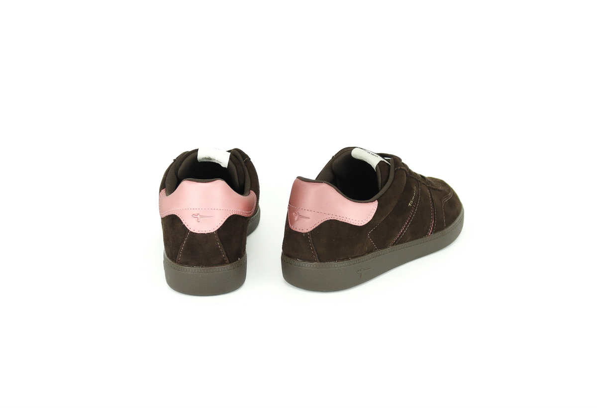 Tamaris - 23624 Brown Suede Retro Trainer