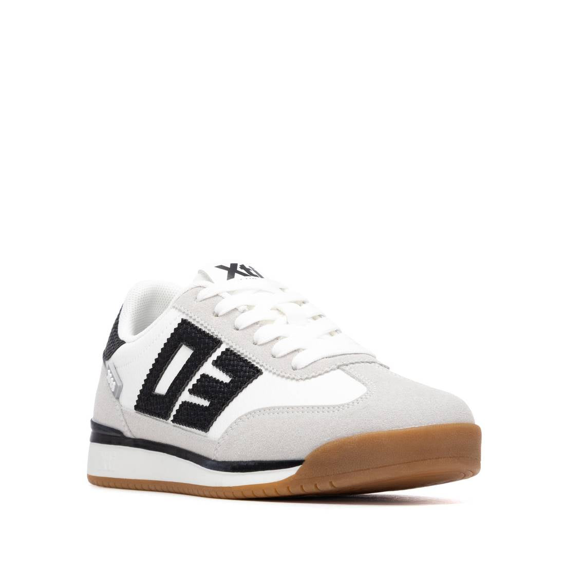 XTI - 140518 White & Grey Retro Trainer