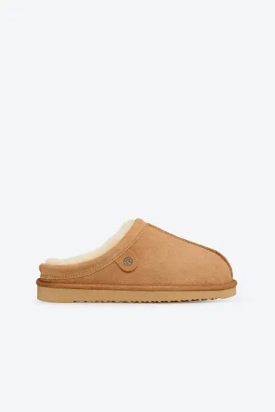 Rohde - 7090 Tan Fur Lined Slipper