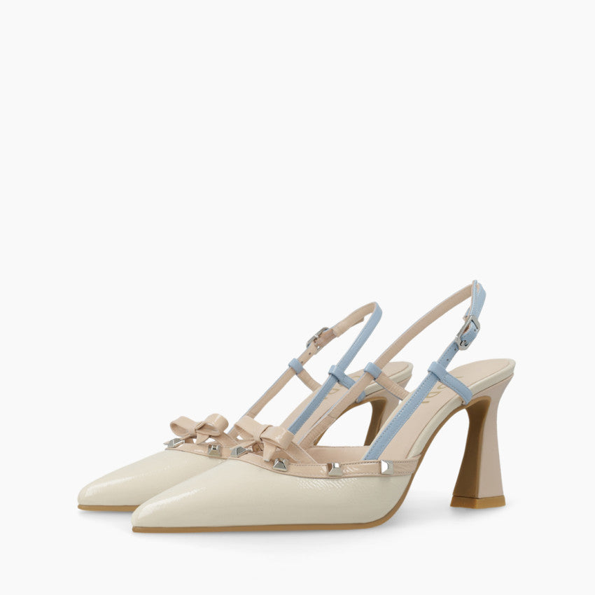 Lodi - Ramsuir Ivory Multi Slingback