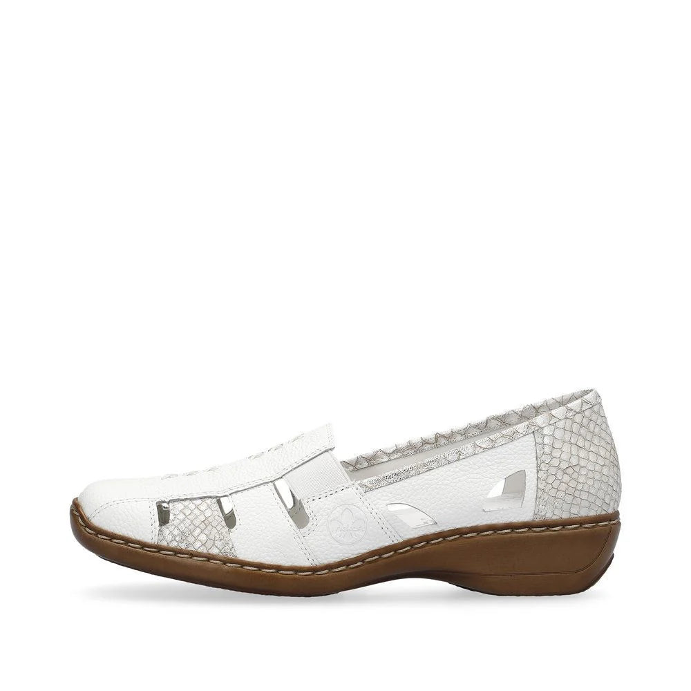 Rieker - 41385 White Slip On