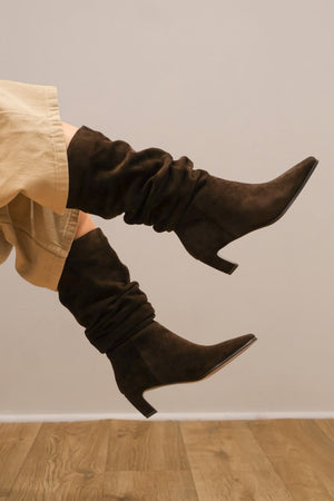Lodi - A-Lee Brown Slouch Boot