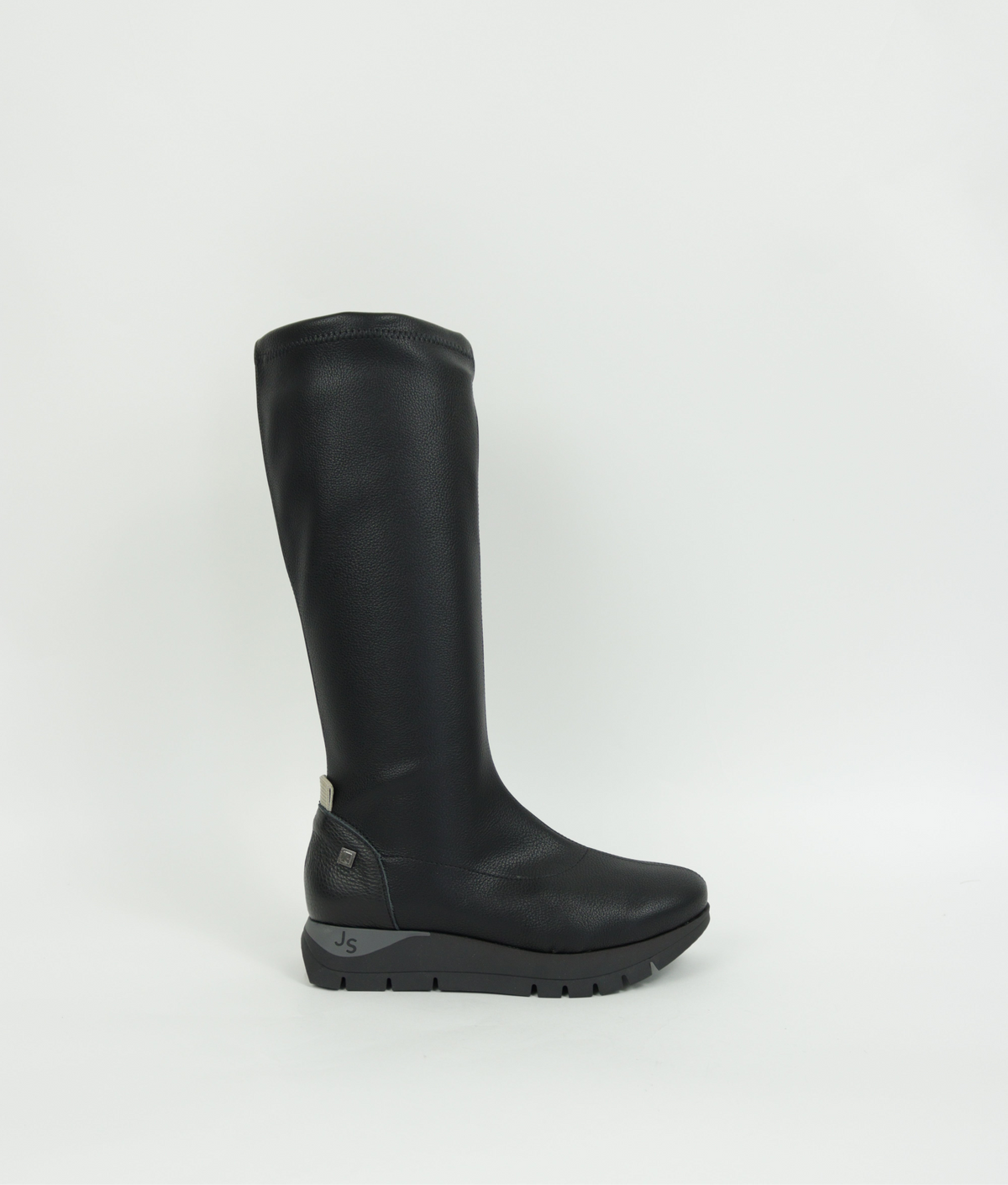 Jose Saenz - 2295 Black Wedge Knee High