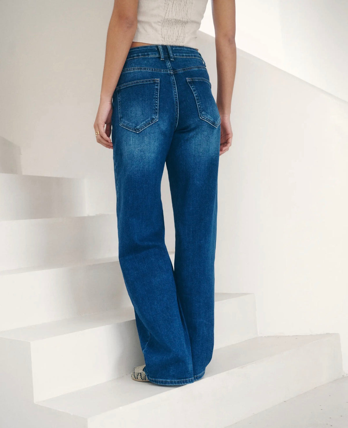 Anna - Denim Barrel Jeans