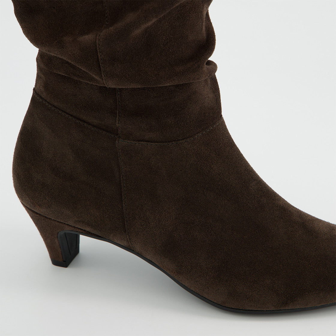 Paul Green - 8328 Brown Slouch Kitten Heel Boot