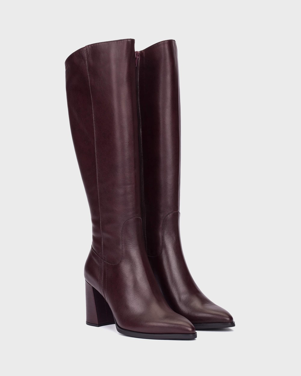 Wonders - M-5443 Burgundy Knee High Boot